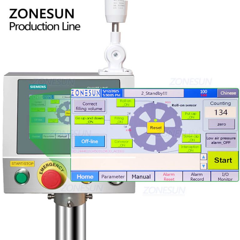 filling capping cartoning line z1